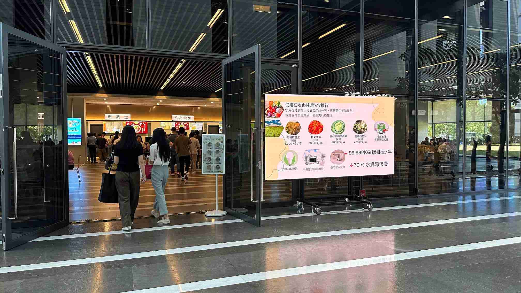  壹号平台从日常办公环境出发，，，，于总部大楼员工餐厅推广低碳饮食、、发起减碳挑战等，，，由内而外引导员工反思及改变个人日常行为，，，将公司转型成推动永续发展的重要场域