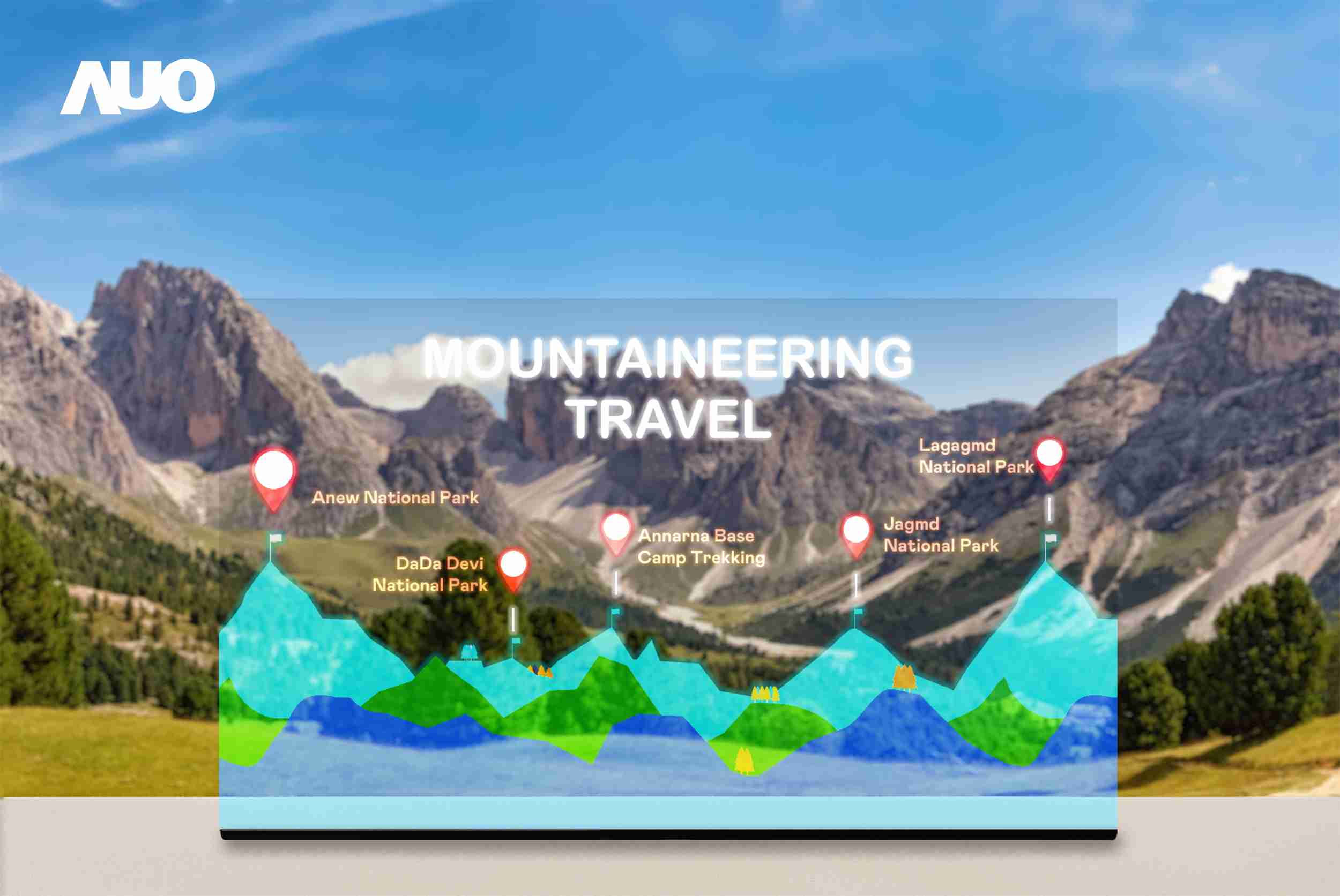 壹号平台展示全球单片尺寸最大(*)42吋透明Micro LED显示器拼接而成的〝64吋透明Micro LED显示器〞，，，，具备高透明度、、、1,000 nits高亮度、、广色域、、采用三边无边框的无缝拼接等多重特色，，，，呈现超高清、、、细腻画质而不遮挡后方视觉，，，，满足层峰需求，，，可广泛运用于零售、、、艺术展览或商业空间等场域